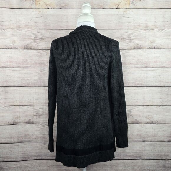 Athleta Knit Grey Sentinel Thermolite Merino Wool Blend Heavyweight Sweater Med - Picture 4 of 8